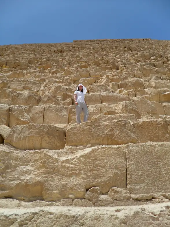 Patrick Dobbins at the pyramids